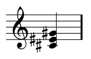 C sharp major chord